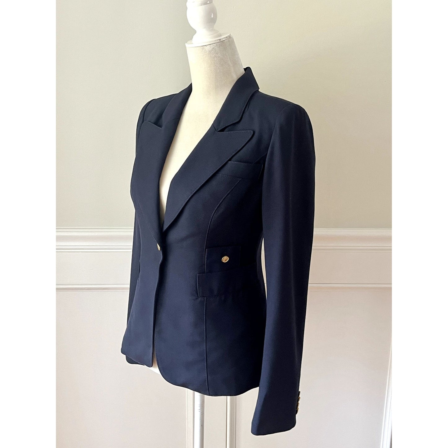 Smythe Duchess Blazer Navy Blue 6 ASO Princess Kate