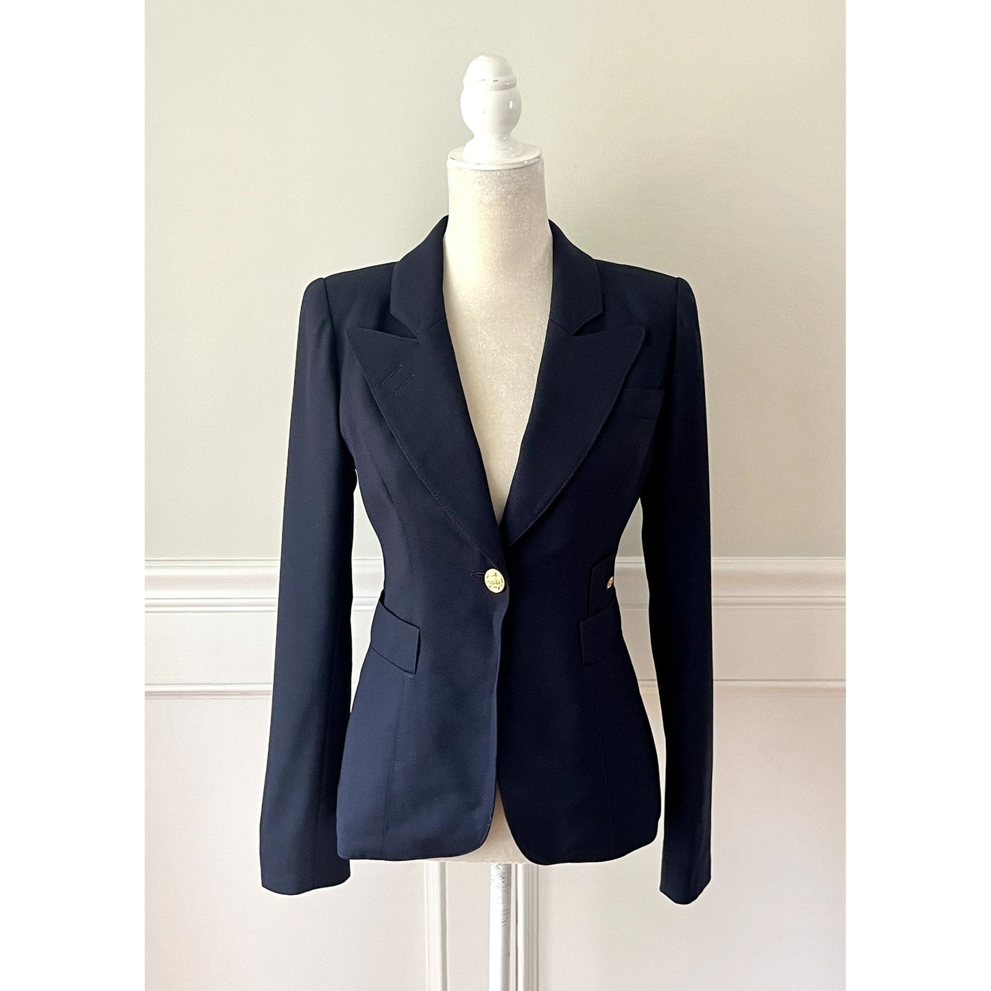 Smythe Duchess Blazer Navy Blue 6 ASO Princess Kate