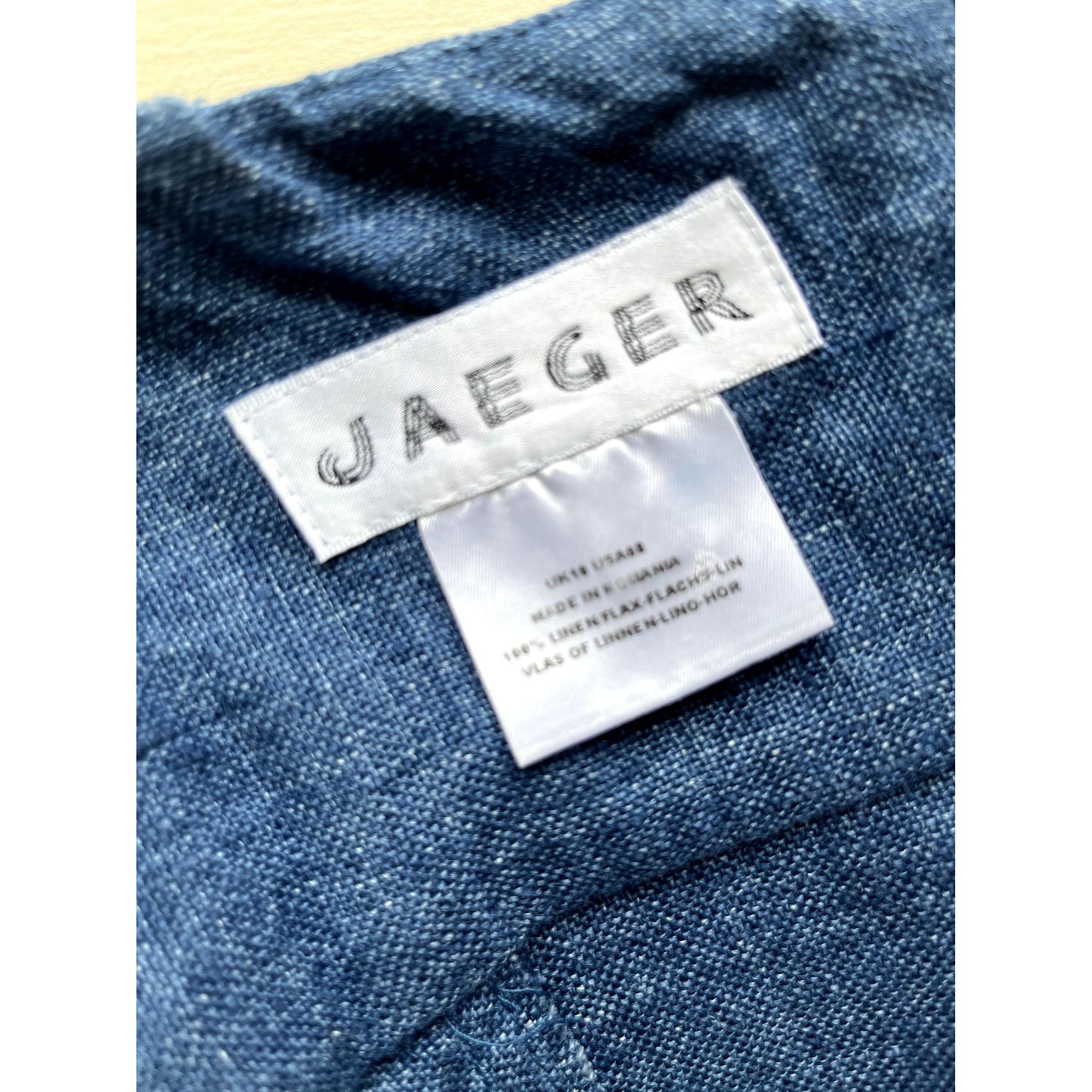 Jaeger Pure Linen Maxi Dress Blue Chambray 8